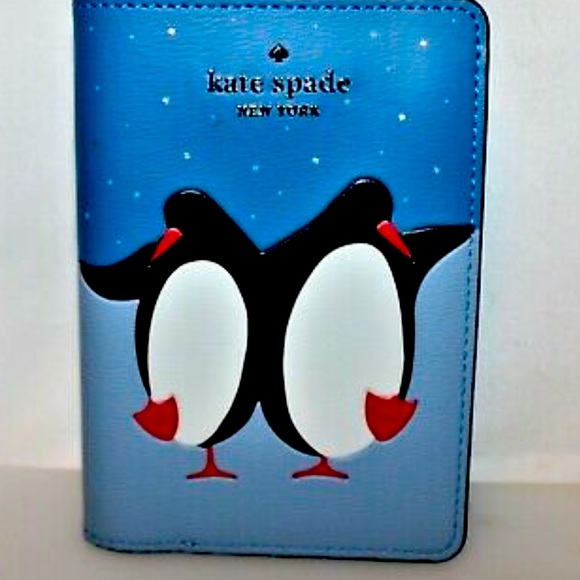 New Kate Spade arctic friends penguin passport holder - Picture 7 of 12
